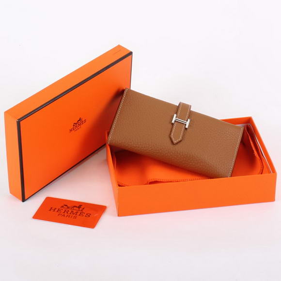 Cheap Fake Hermes Bearn Japonaise Tri-Fold Wallet A308 Coffee - Click Image to Close